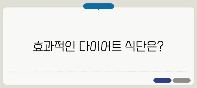 다이어트식품추천! 의사들이 추천하는 다이어트식단!