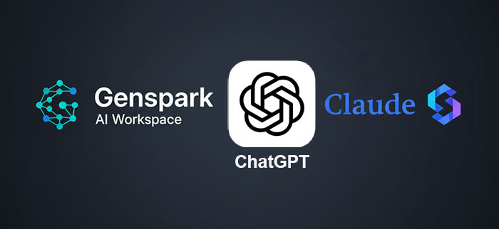 젠스파크(Genspark) vs 챗GPT vs 클로드