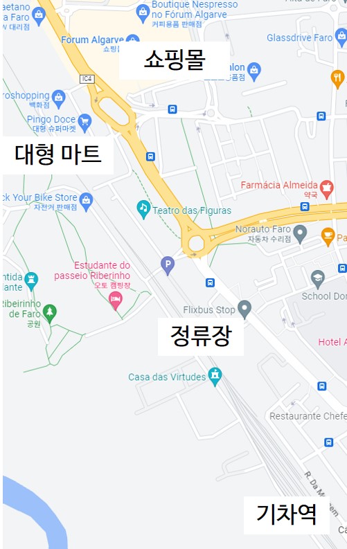 파로 주변 약도