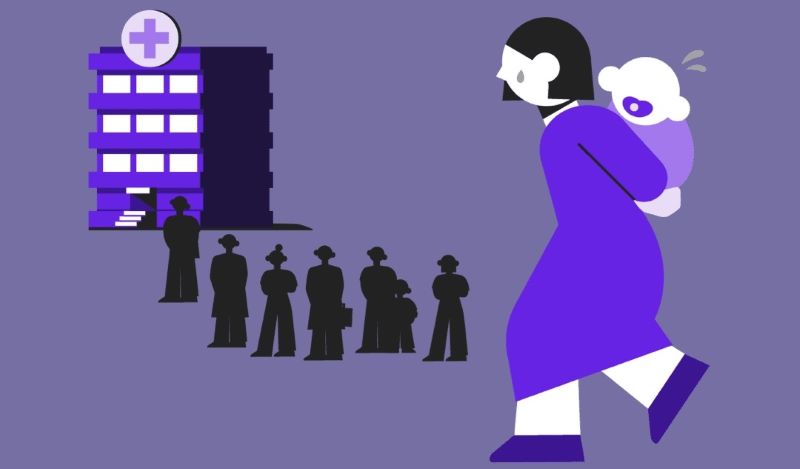 소아과 가는 아기 관련 일러스트 이미지 < 출처 : 롯데카드 >