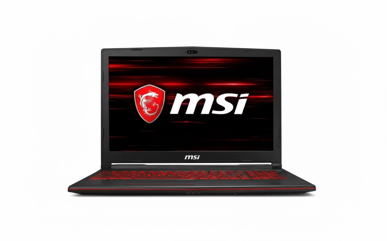 우리시스템부산 MSI 게이밍 노트북 페이지의 제품 안내 이미지. 실제 대여 모델의 외관은 계약 구성으로 확인합니다.