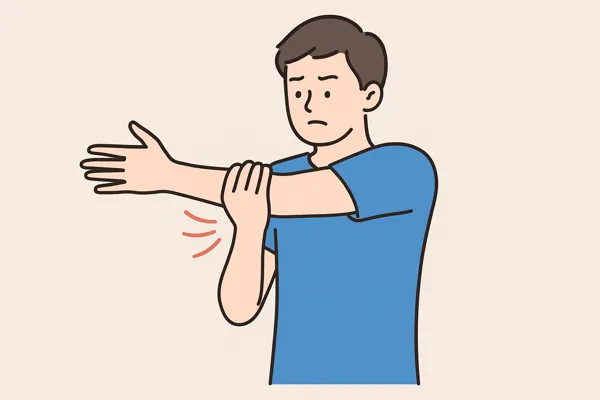 팔꿈치 통증 원인 표현 그림