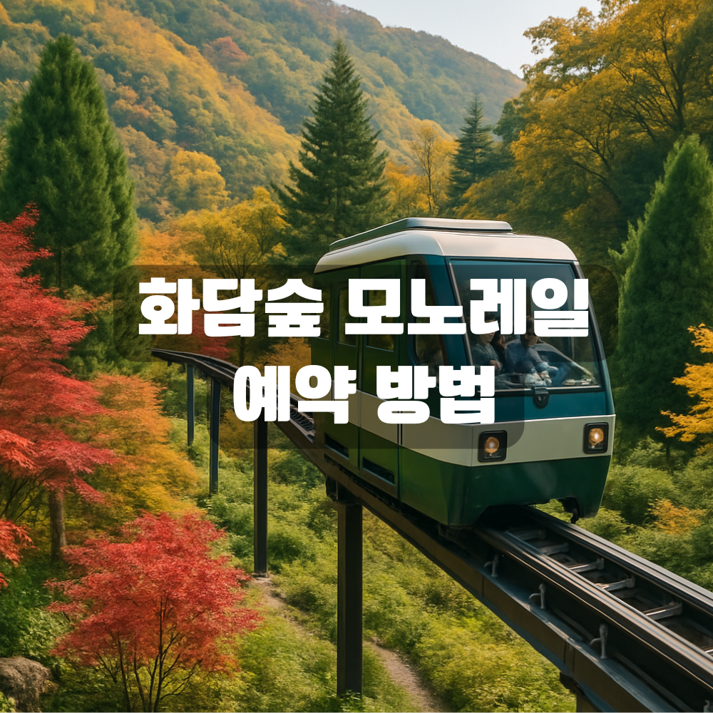 화담숲 모노레일 예약 방법