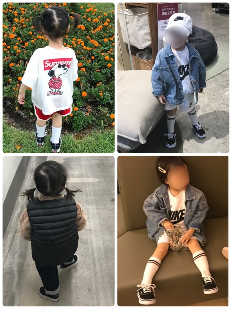 반스 VANS 키즈 어센틱 운동화 - 아동 착용 코디