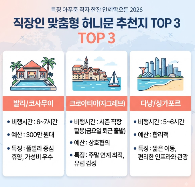 직장인 신혼여행지