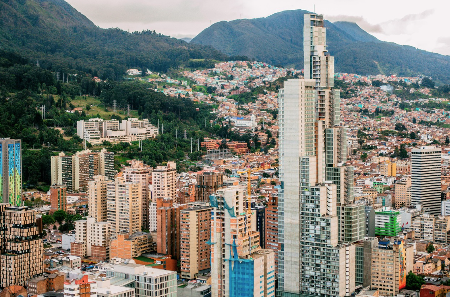 콜롬비아 도시 건물 사진