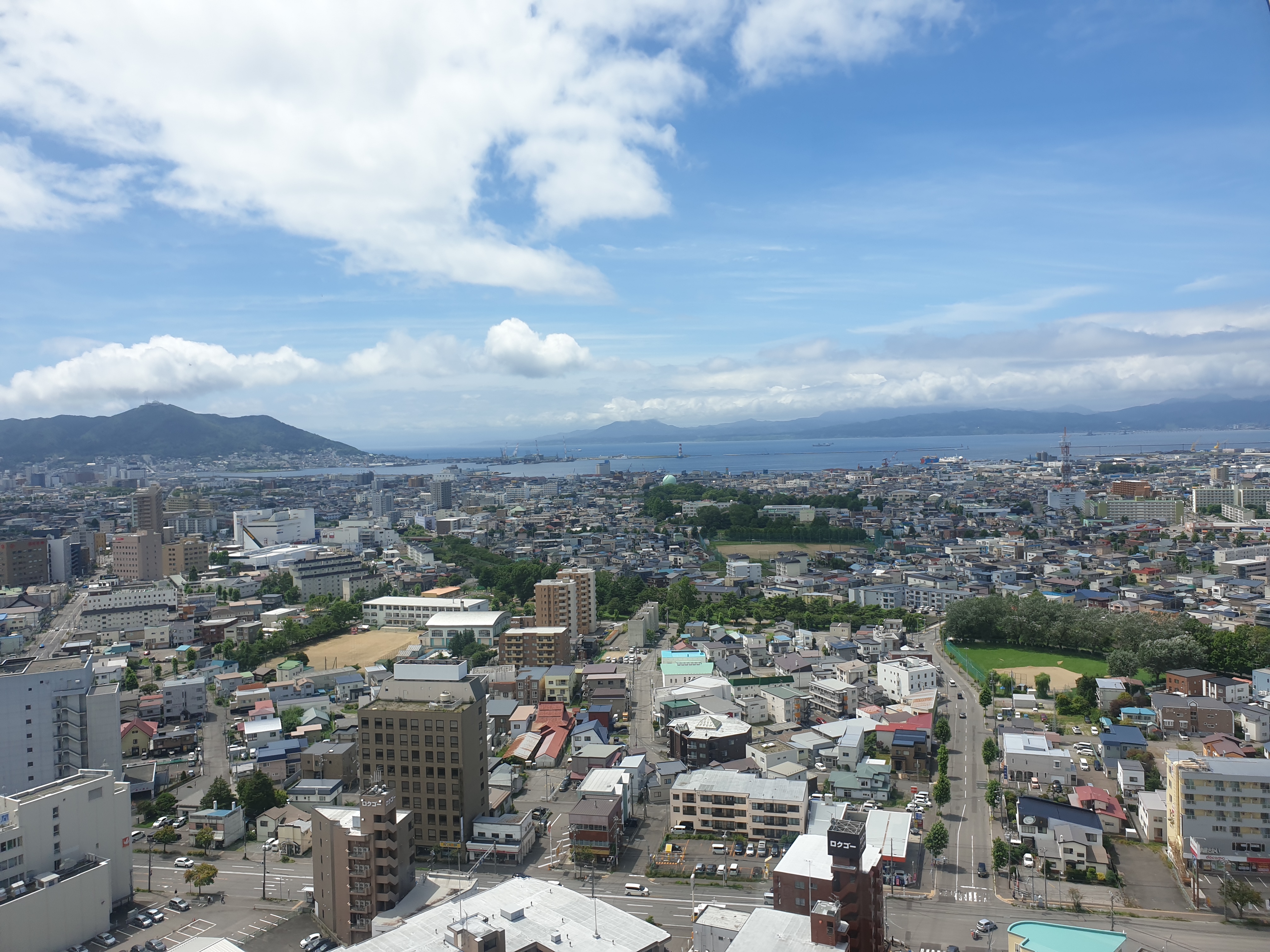 고료카쿠 타워 정상에서 바라본 하코다테 뷰