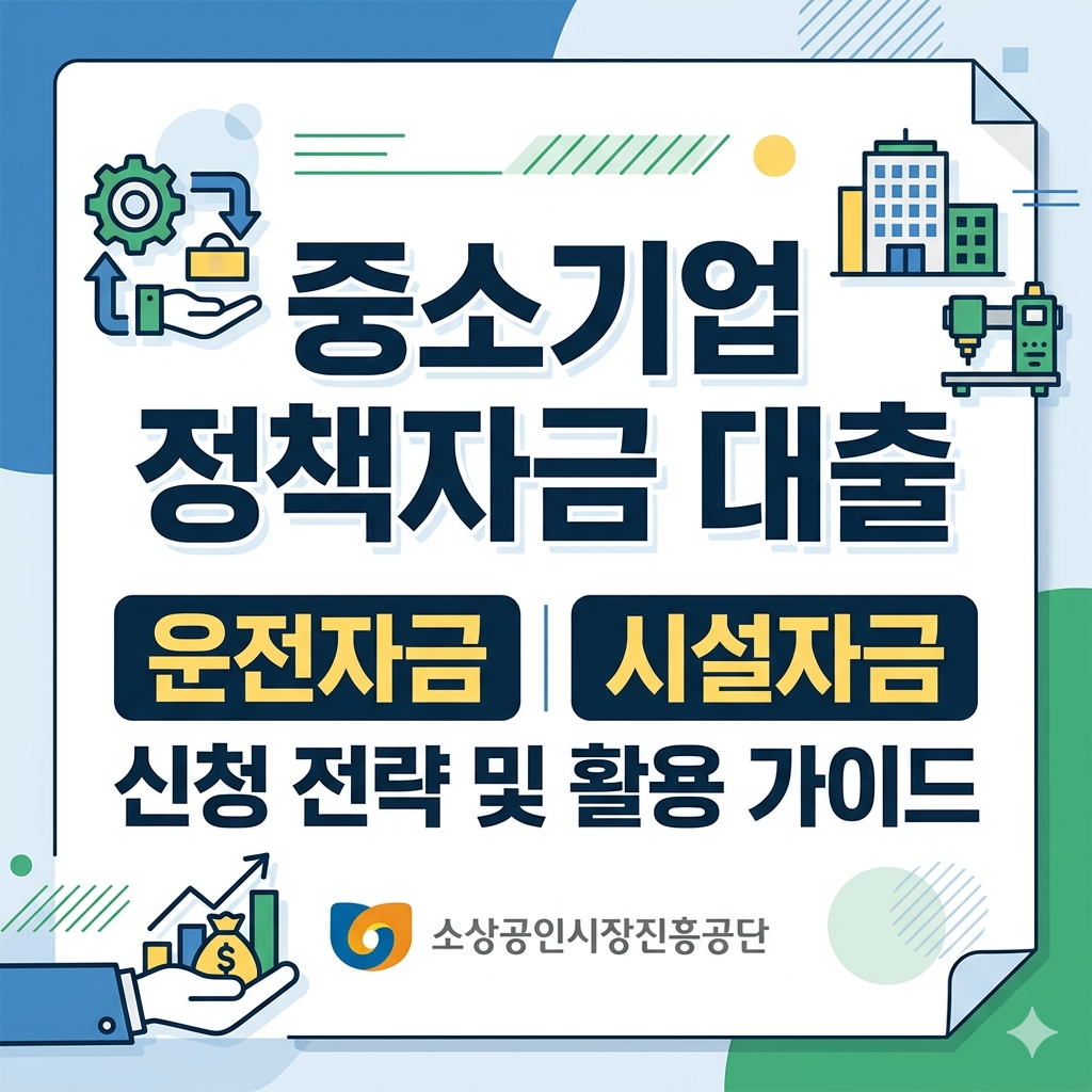 중소기업 정책자금 대출 운전자금 시설자금 신청 전략 및 소상공인시장진흥공단 활용 가이드