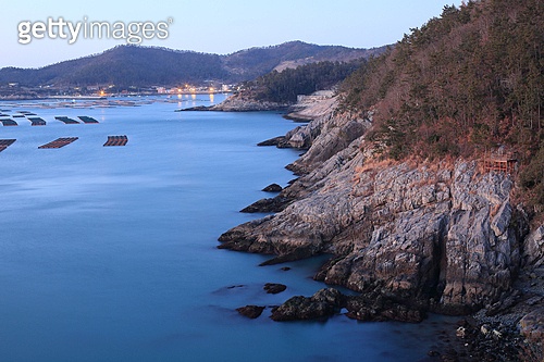 전라남도 완도의 아름다운 해안