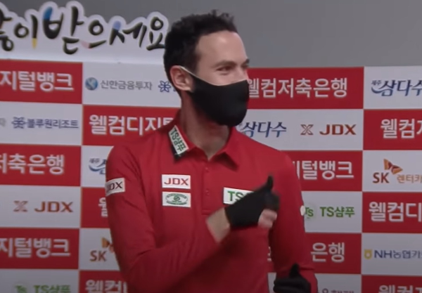 PBA투어 초대 챔피언 - 카시도코스타스 당구선수의 두번째 우승장면