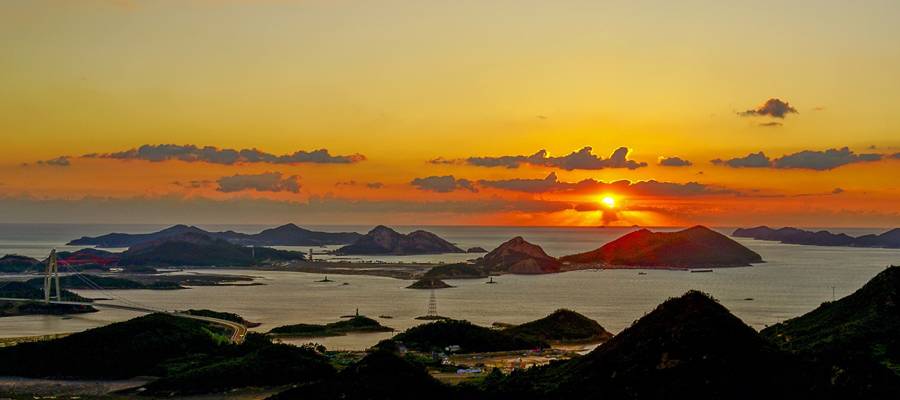 군산 장자도 대장봉 일출