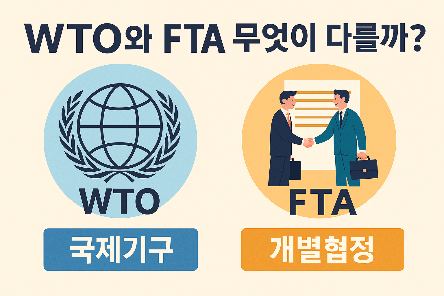 WTO와 FTA 무엇이 다를까