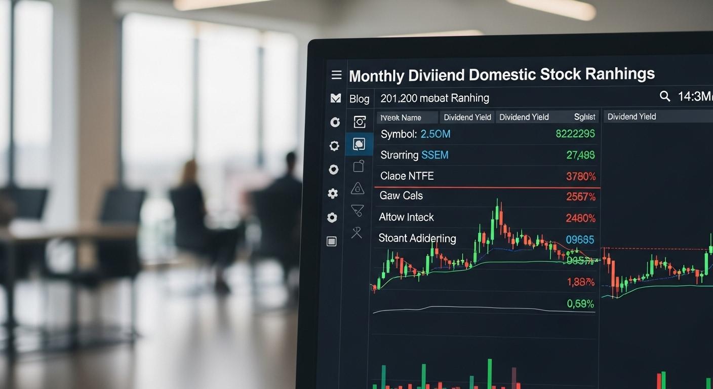 월배당 국내주식 순위