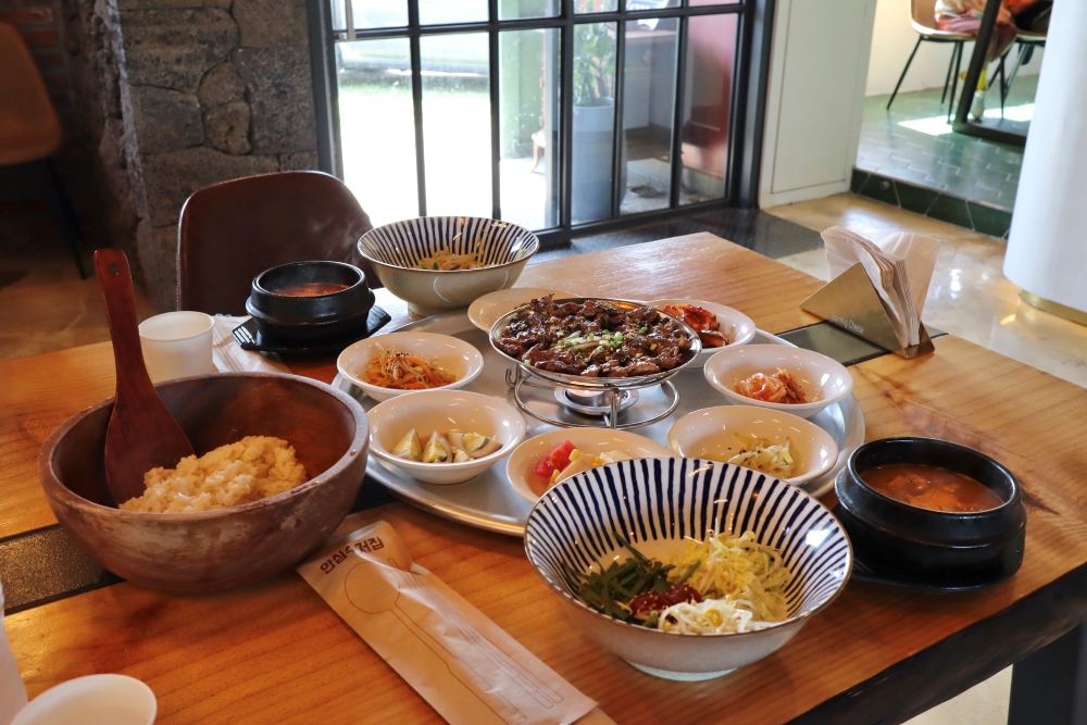 석쇠불고기와 청국장