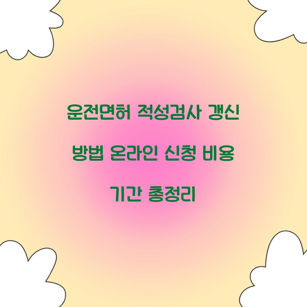 운전면허 적성검사