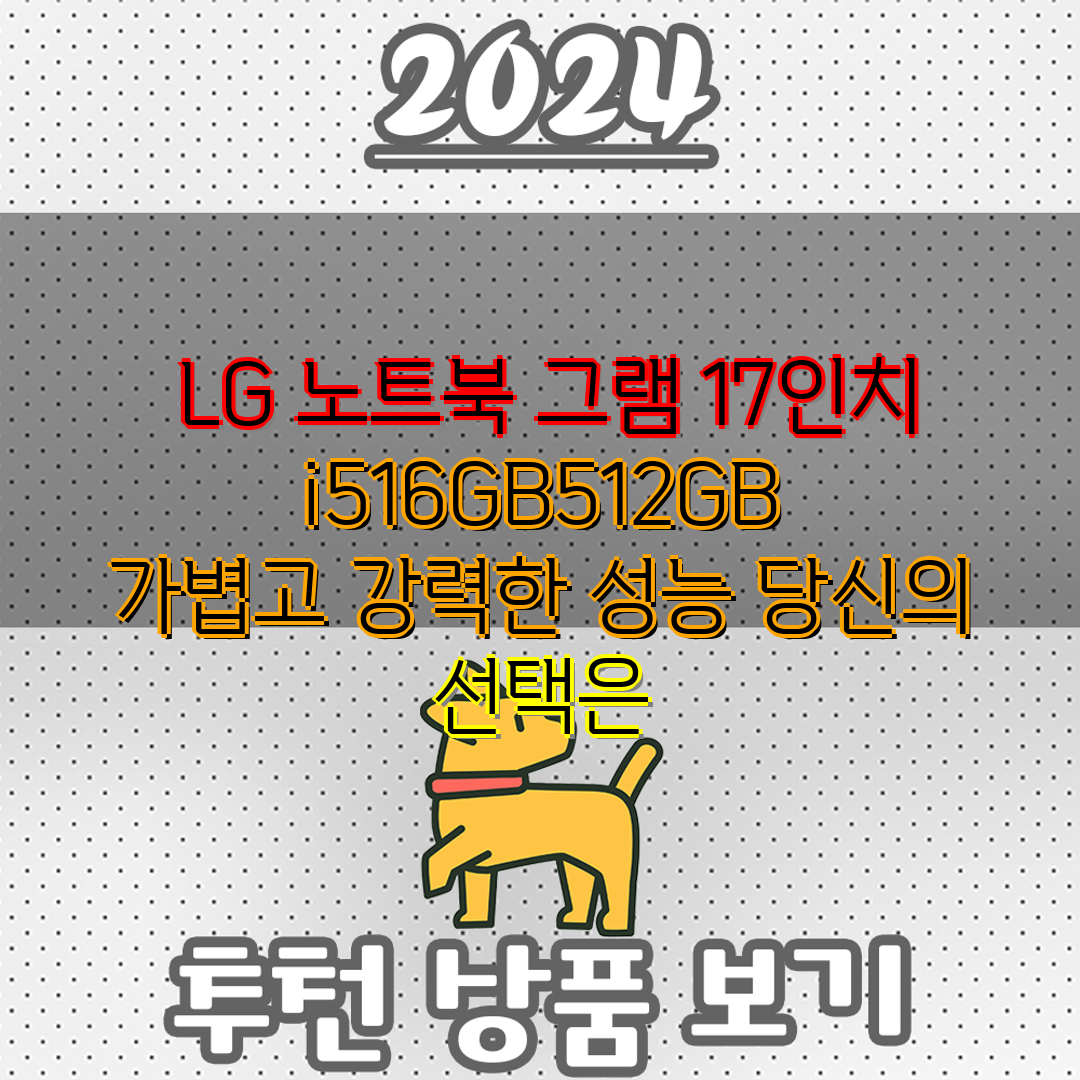 LG 노트북 그램 17인치 i516GB512GB