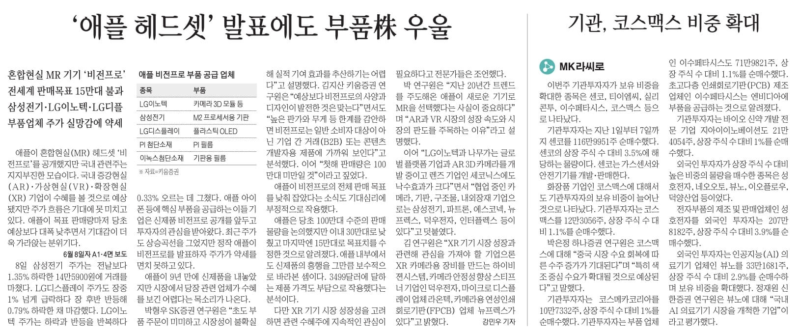 6월 9일 금 신문스크랩5