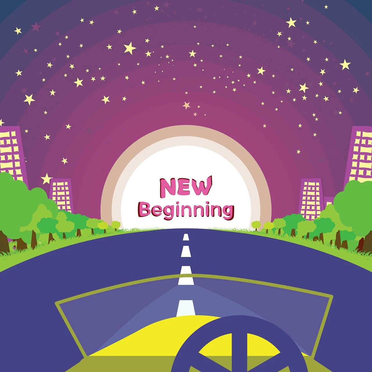 애드센스 환경 분리를 통해 새롭게 시작하는 과정을 상징하는 NEW Beginning 이미지