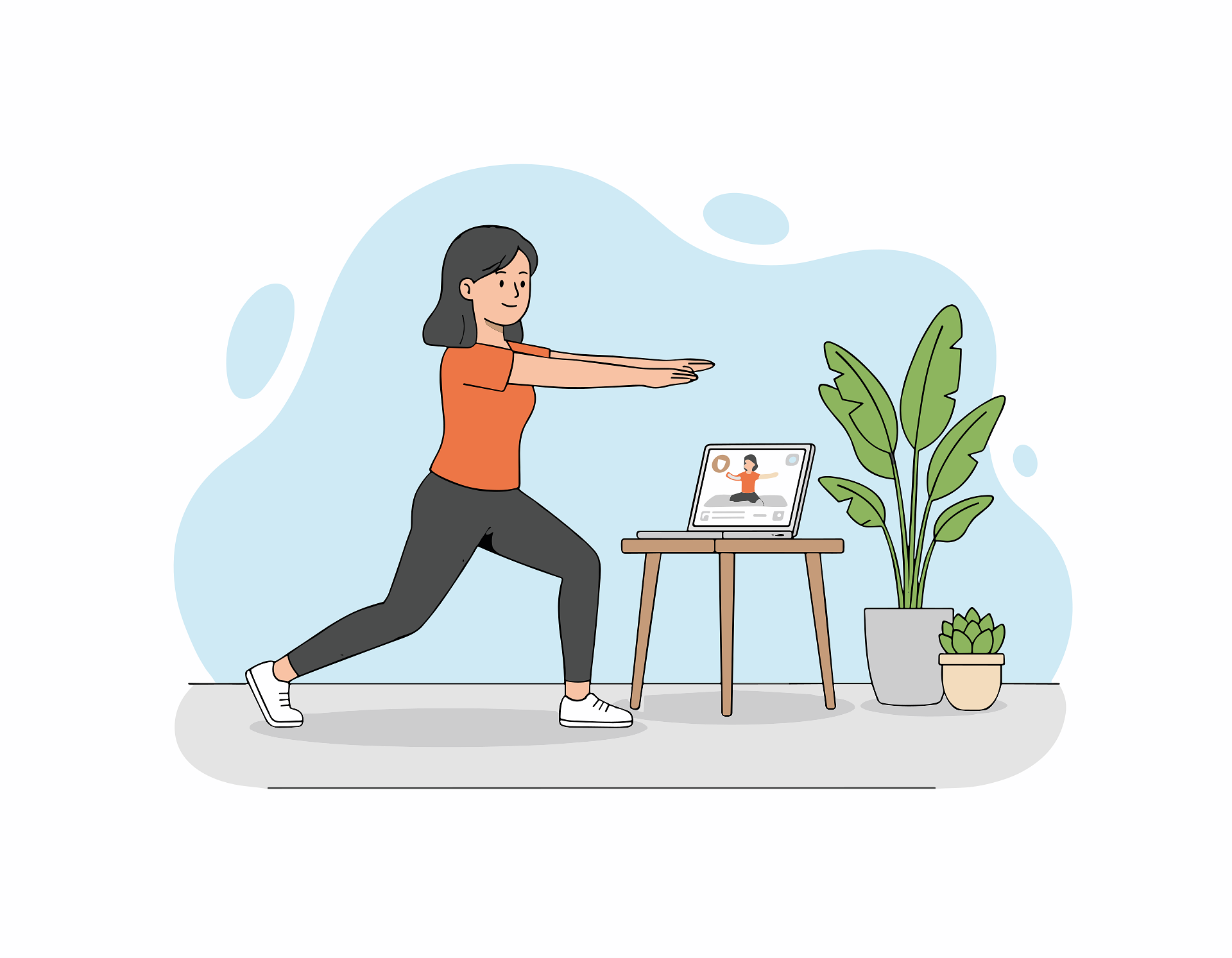 집에서 하는 전신 운동 루틴 설명