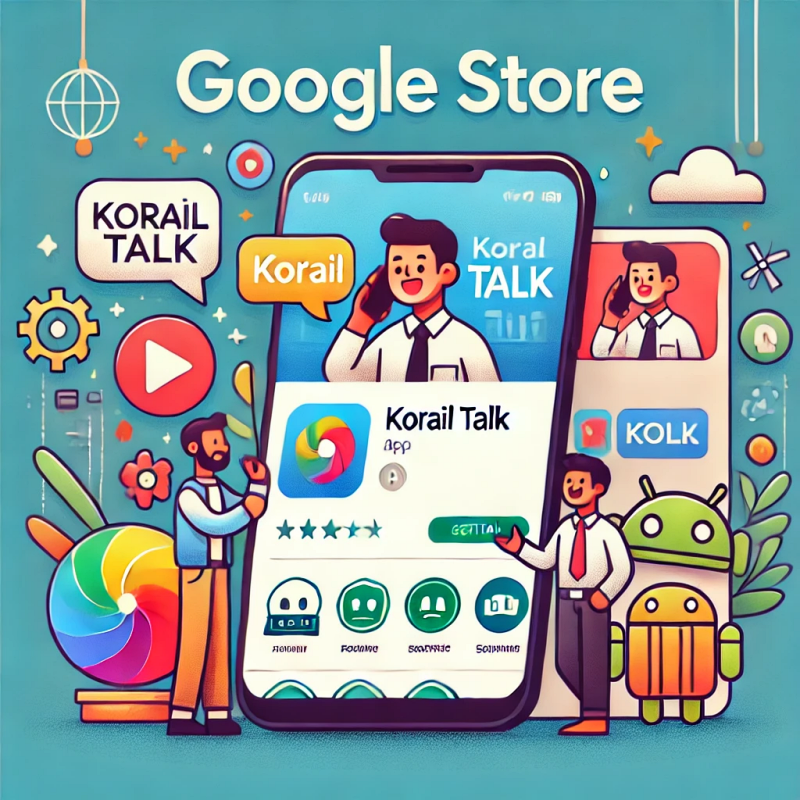 Google Play 스토어에서 코레일톡 앱 설치 과정을 보여주는 안드로이드 스마트폰 화면