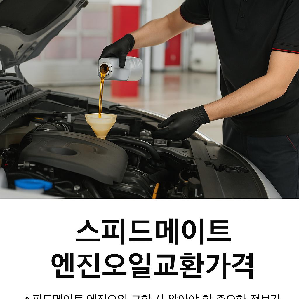 스피드메이트 엔진오일교환가격