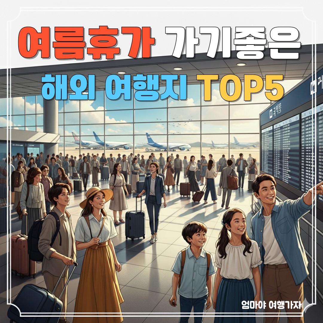 여름휴가 가기좋은 해외여행지 TOP5