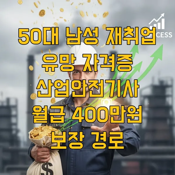 50대 남성 재취업 유망 자격증 산업안전기사 월급