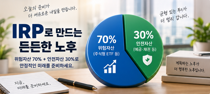 IRP 안전자산 30% 어떻게 채울까?｜ETF&middot;예금&middot;채권 선택 기준 총정리