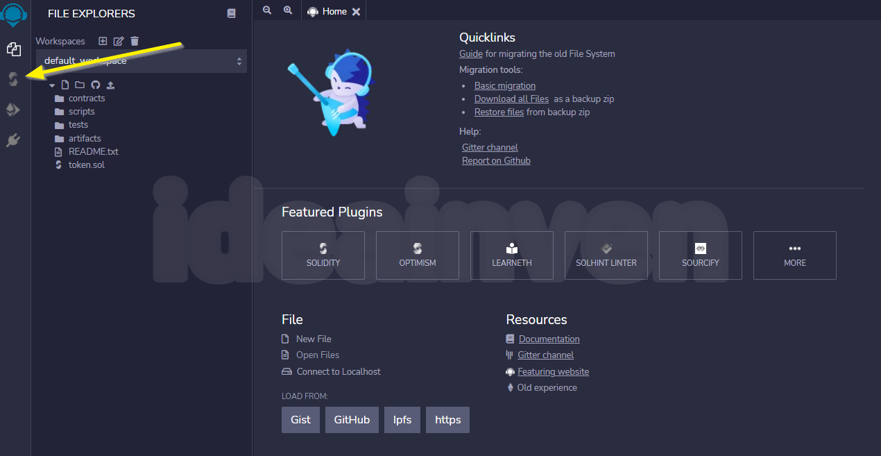 Remix IDE 홈페이지