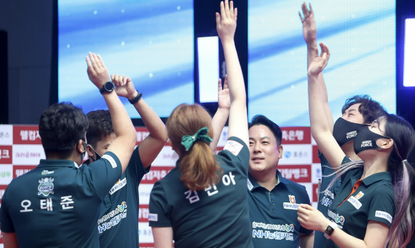 PBA팀리그 경기결과 성적 순위 시즌 우승팀은 웰뱅피닉스, NH농협카드 그린포스, 블루원엔젤스