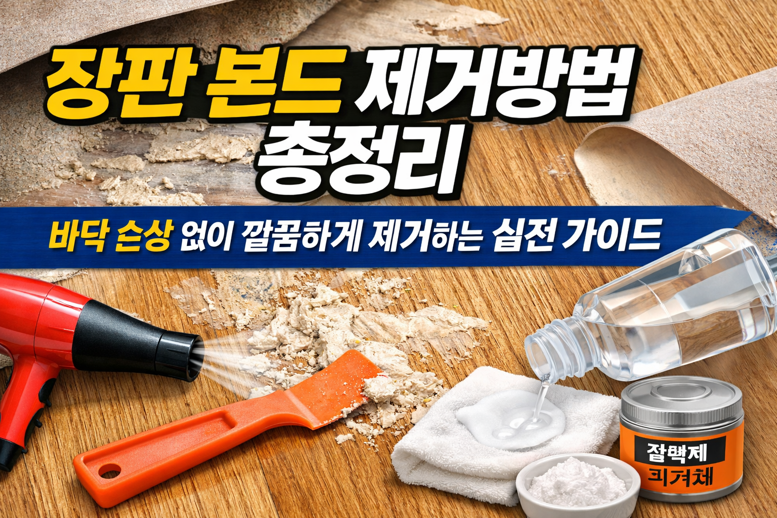 장판 본드 제거방법