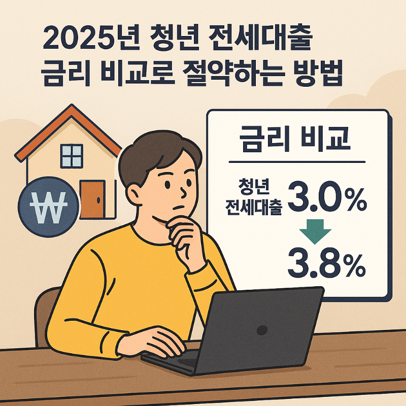 2025년 청년 전세대출 금리 비교로 절약하는 방법