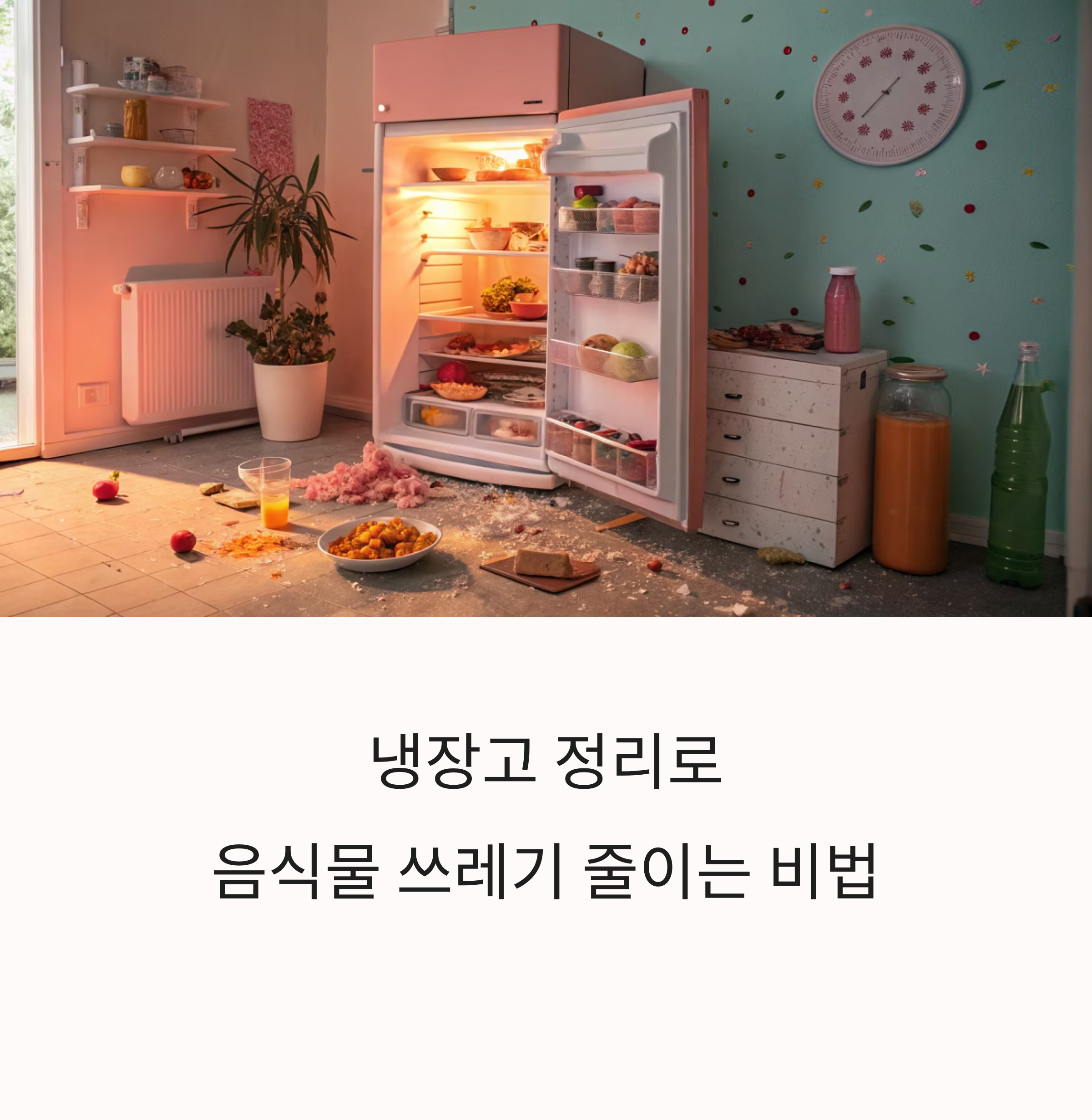 음식물 쓰레기 획기적으로 줄이는 방법