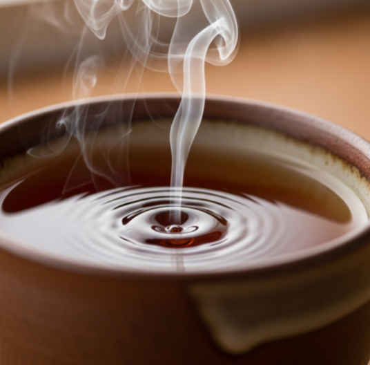 잔속에 든 우엉차