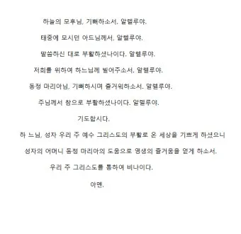 천주교 예수님 부활을 기념하는 기쁨의 부활 삼종기도_24