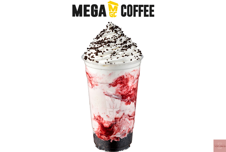메가커피 딸기쿠키프라페