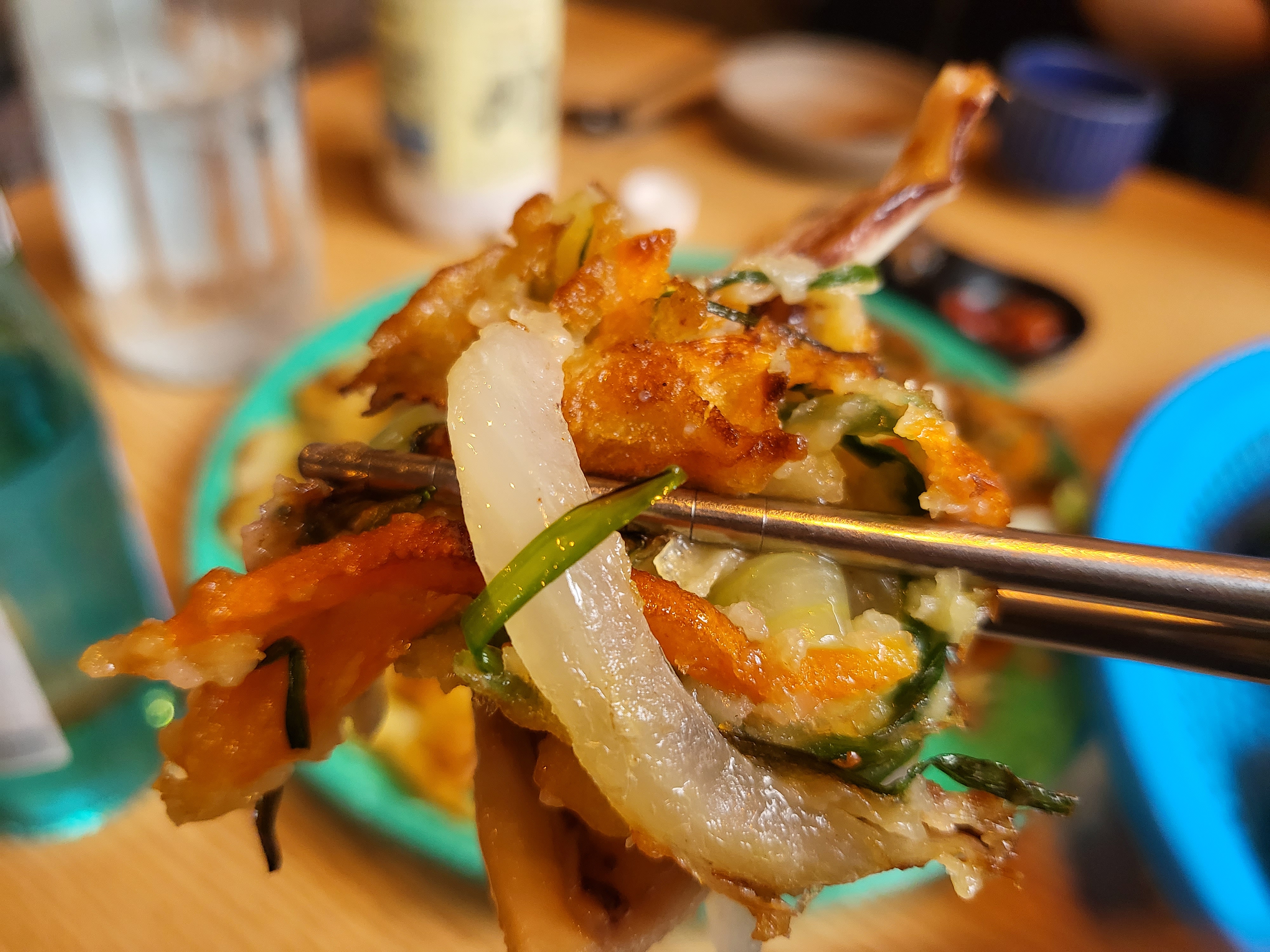 다가양조장 - 부침개 클로즈업