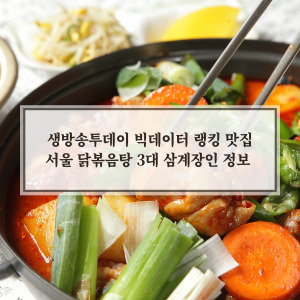 생방송투데이 빅데이터 랭킹 맛집