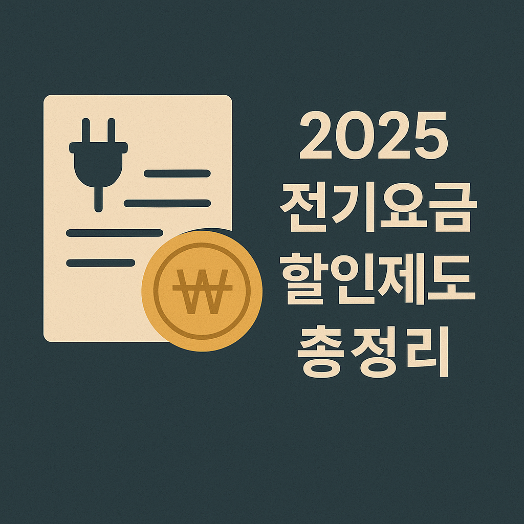 2025년 전기요금 할인제도 총정리 – 누진제 완화부터 취약계층 추가 혜택까지