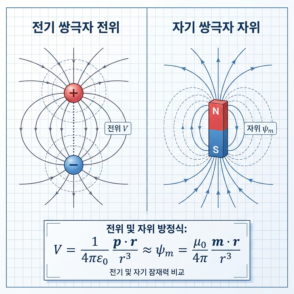 [전자기학] 제7장 자위, 전위 그리고 쌍극자와 이중층의 대칭성