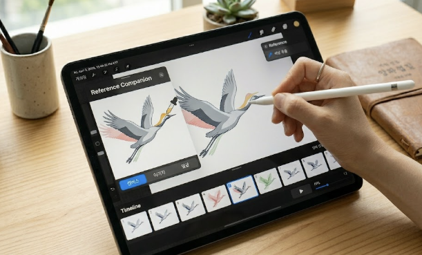 프로크리에이트 레퍼런스 창 이미지