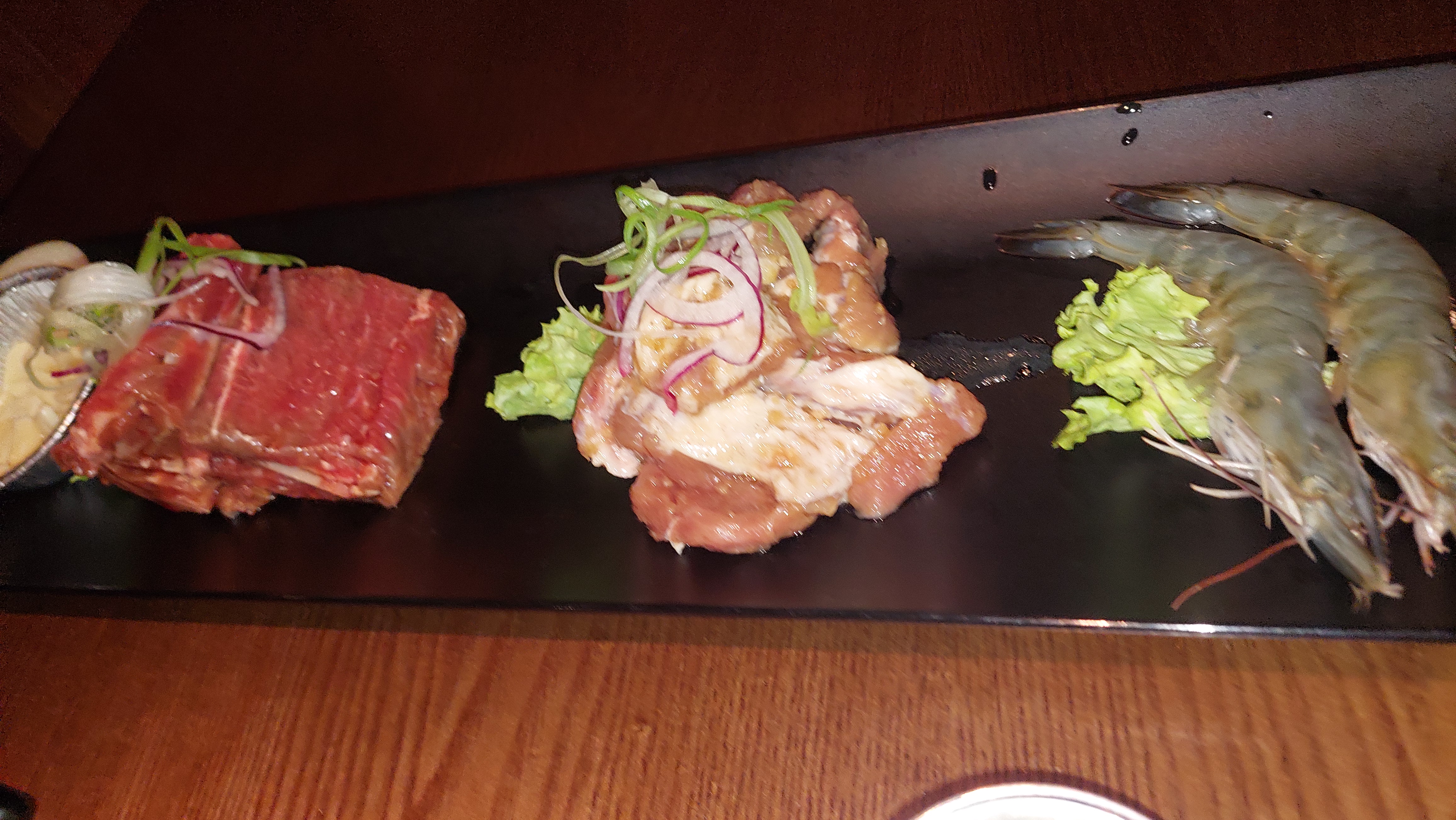 갈비 삼겹살 새우 세트 (2인용)