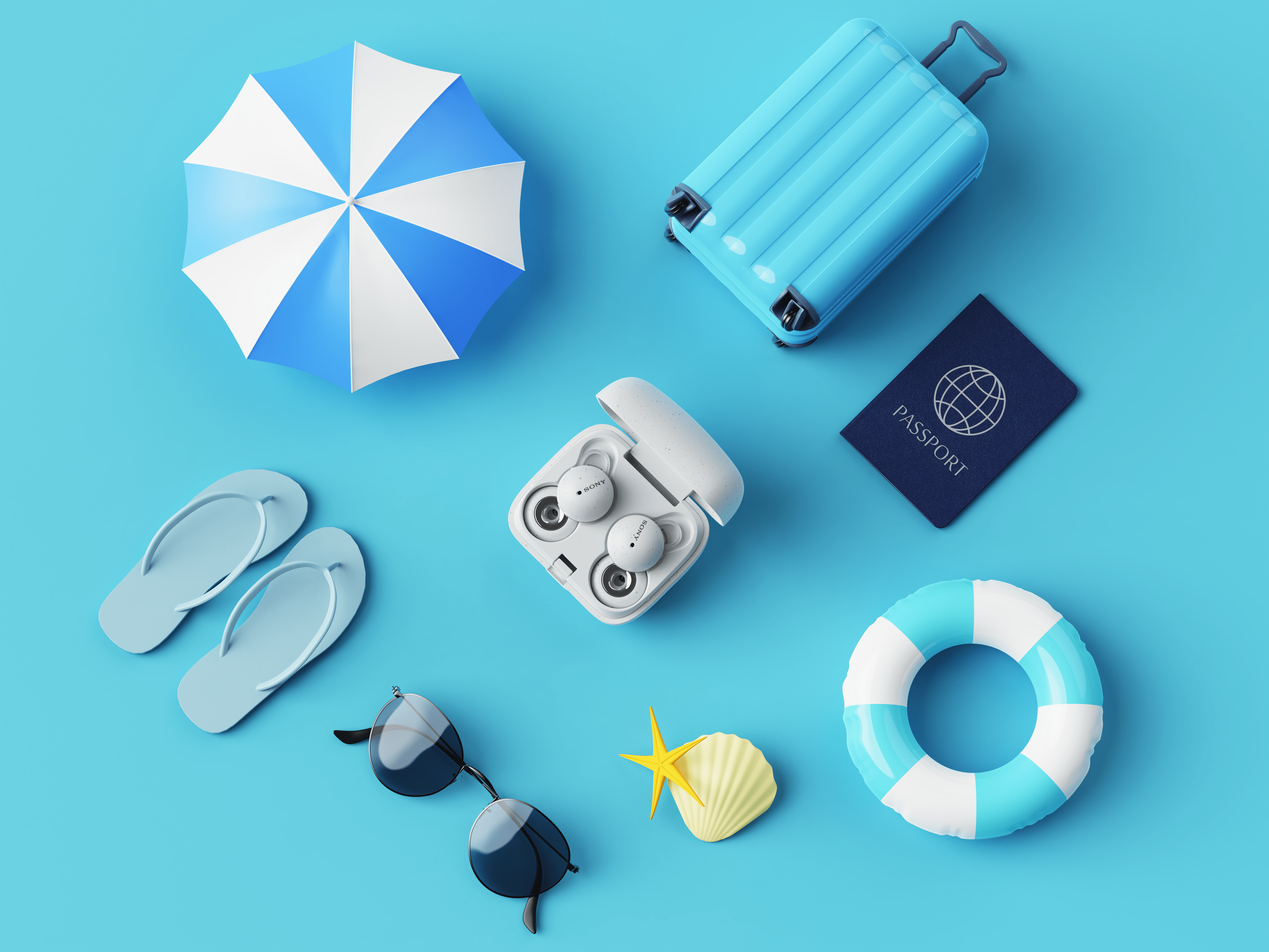 소니 휴가용 이어폰 링크버즈