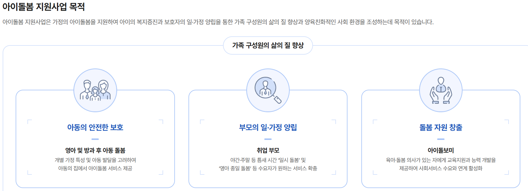 아이돌봄서비스란?