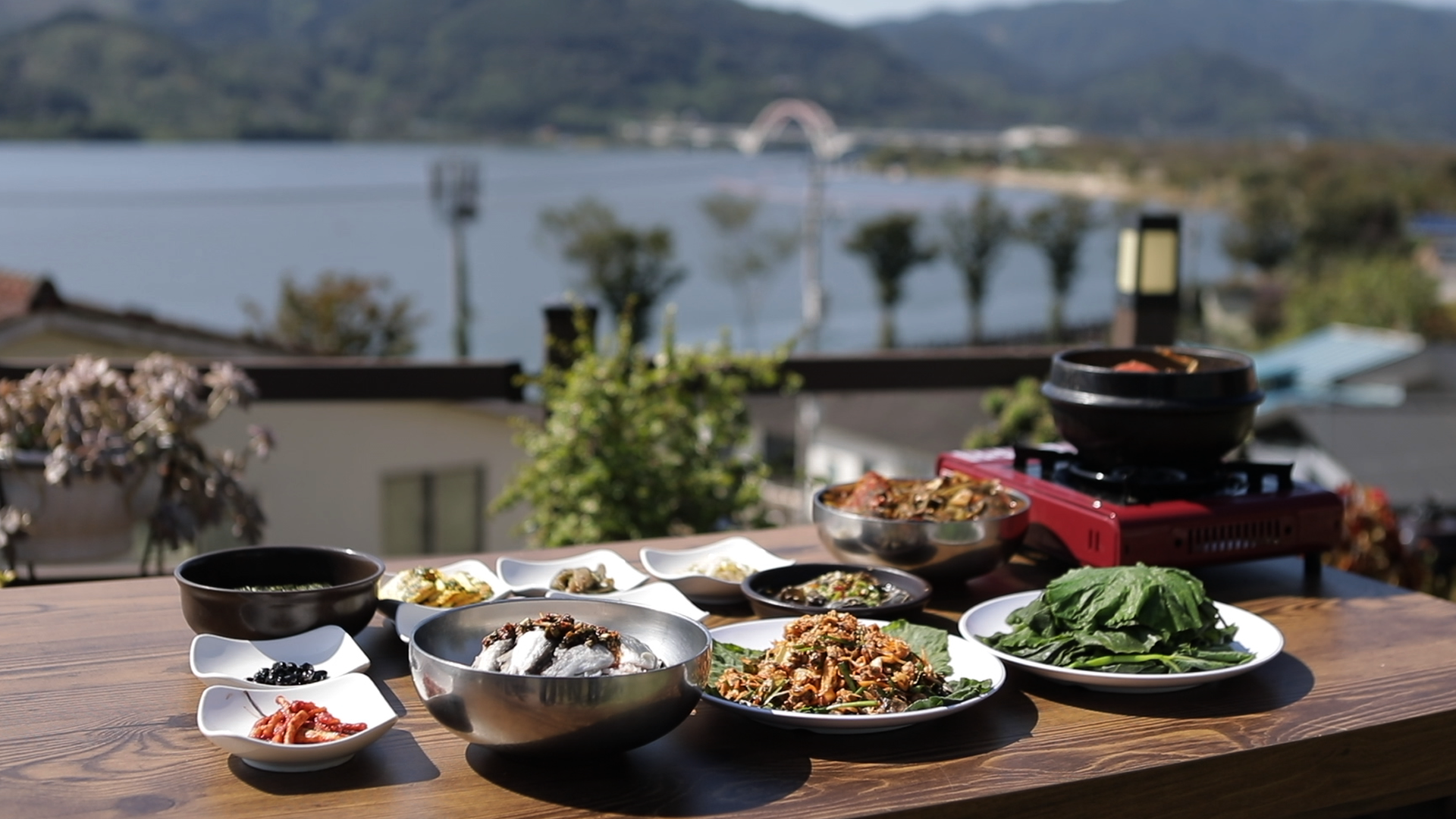 한국인의밥상하동재첩국한상