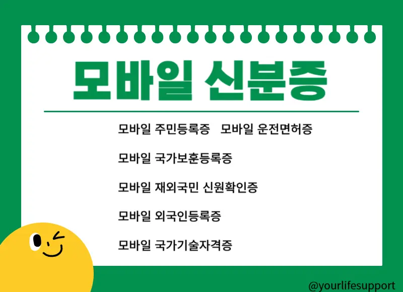 모바일 신분증의 종류