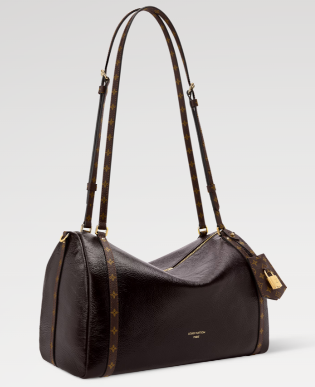 루이비통 익스프레스 MM 숄더백&amp;#44; 입체적 실루엣과 모노그램 더블 스트랩 구성