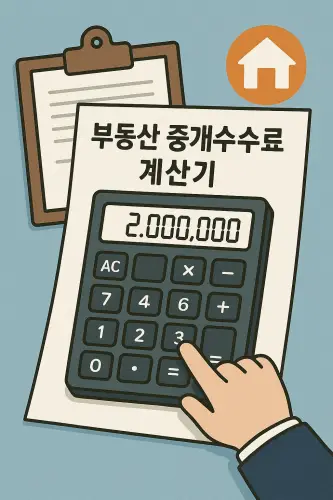 부동산 중개수수료 계산기