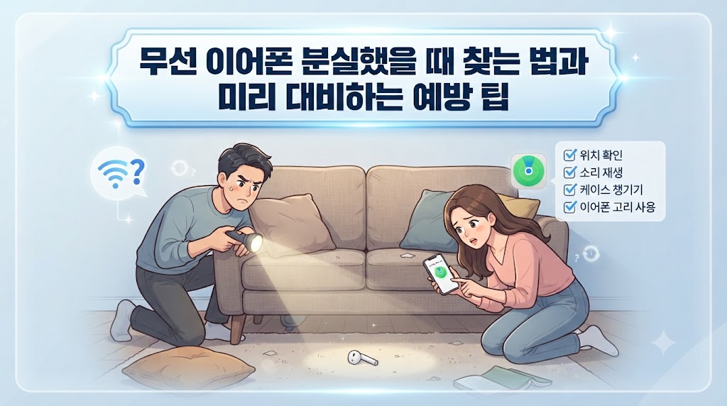 무선 이어폰 분실했을 때 찾는 법과 미리 대비하는 예방 팁