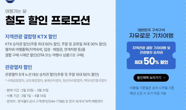 할인 혜택과 이벤트로 가득한 3월 여행가는 달 가이드